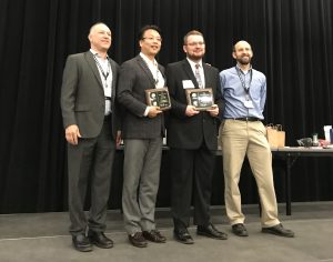 Read more about the article Tim Kent received his AEESP Master’s Thesis Award on the topic of “Mechanical Understanding of the NOB suppression by Free Ammonia Inhibition in Continuous Flow Bioreactors” in AEESP 2019 at Tempe, Arizona on May 16