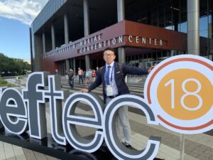 Read more about the article Yewei oral presented his research about the mathematical modeling of ozonation/biofiltration for potable water reuse at the 2018 Weftec conference in New Orleans, Louisiana, October 1-3